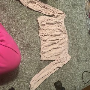 Pink crop too long sleeve from Windsor worn a couple times needs to ironed.
